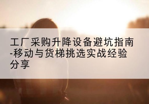 细河移动式升降机怎么选-工厂采购升降设备避坑指南-移动与货梯挑选实战经验分享